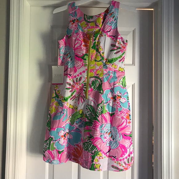Lilly Pulitzer Nosey Posey Shift Dress sz. 6 - Picture 3 of 4